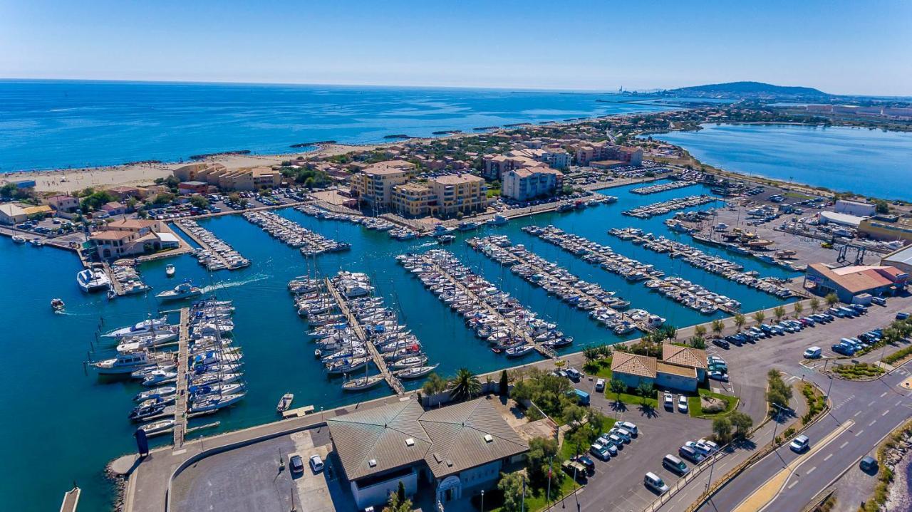 La Sirene - Loft Moderne Et Lumineux Avec Vue Panoramique Sur Mer Mediterranee Et Port De Plaisance 弗龙蒂尼昂 外观 照片